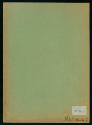 Habilitationen (Dekanatsjahr 1925/1926) : Verleihung der Venia legendi an Dr. Rudolf Andler, Dr. Eugen Wannenmacher, Dr. Willibald Scholz. Verfahren der Habilitation