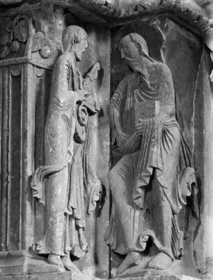 Mittleres Portal — Petrus und Paulus