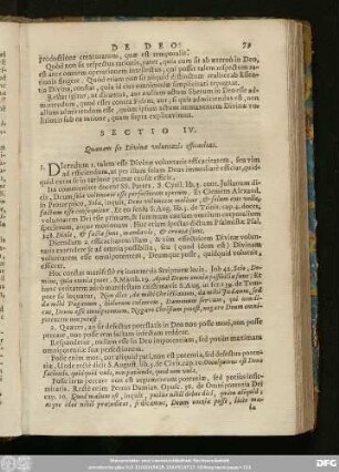 Sectio IV. Quaenam sit Divinae voluntatis efficacitas.