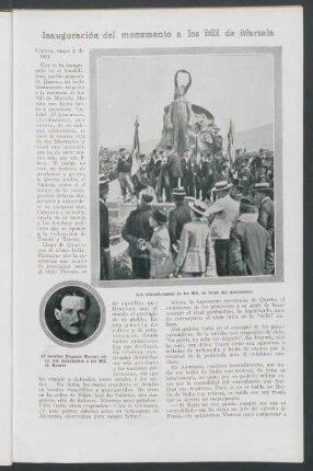 Inauguración del monumento a los Mil de Marsala