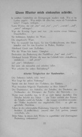 Wenn Mutter mich einkaufen schickt
