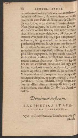 Dominum nostrum.