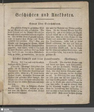 Geschichten und Anekdoten