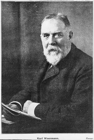 Portrait Karl Woermann : Woermann, Karl (1844-1933; Kunsthistoriker, Professor, Direktor der Dresdner Gemäldegalerie)