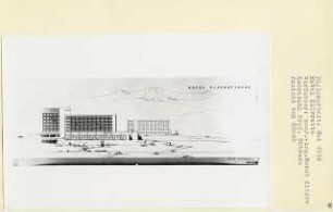 Hotel Silvrettasee, Vorarlberg (Diplomarbeit bei Willy Kreuer): Ansicht von Süden