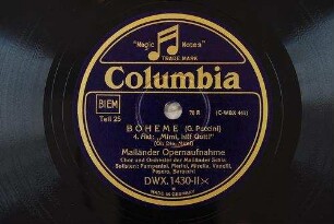 Boheme : 4. Akt: "Sind wir allein" (Sono andati) / (G. Puccini)
