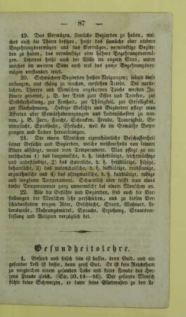 Gesundheitslehre