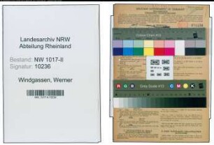 Entnazifizierung Werner Windgassen , geb. 02.07.1913 ()