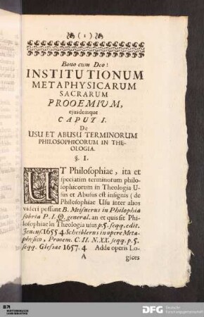 Prooemii.