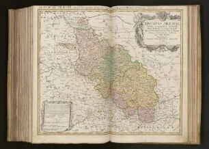 Dvcatvs Silesiae Tabula geographica generalis : statui hodierno, ei nempe qui post pacem Dresdensem locum obtinet, adaptata. iustaque Graduatione rectificata