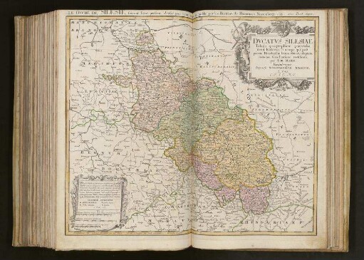 Dvcatvs Silesiae Tabula geographica generalis : statui hodierno, ei nempe qui post pacem Dresdensem locum obtinet, adaptata. iustaque Graduatione rectificata