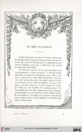 3. Pér. 17.1897: Le duc d'Aumale