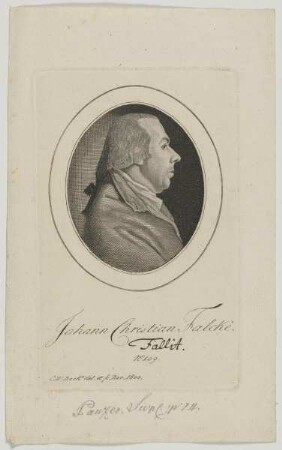 Bildnis des Johann Christian Falcke