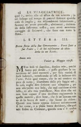 Lettera III.