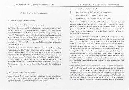 50-65, 6. Das Problem des Sprachwandels