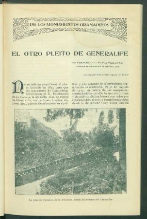 De los Monumentos granadinos
