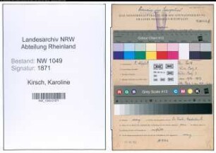 Entnazifizierung Karoline Kirsch , geb. 08.08.1909 ()