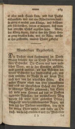 Wunderbare Begebenheit