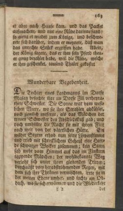 Wunderbare Begebenheit