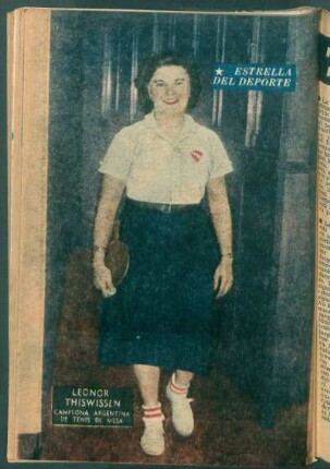Leonor Thiswissen, campeona argentina de tenis de mesa - [Fotografía] : Estrellas del deporte
