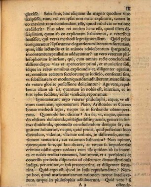 Defensio Vetervm Philosophorvm Adversvs Eos Qvi Methodvm Mathematicam Ab Iis Vel Ignoratam Vel Male Neglectam Esse Contendvnt : Orativncvlis In Schola Thomana D. XXI. April. Hor. IX. Habendis Praemissa A Io. Avg. Ernesti Rectore Orbiter Demonstationis Matematicae Natvra E Mente Vetervm Declaratvr
