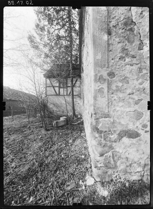 Saßleben-Kalkwitz (Calau-Saßleben). Dorfkirche (2. H. 15. Jh., Erneuerung 1720). Teilansicht von Osten