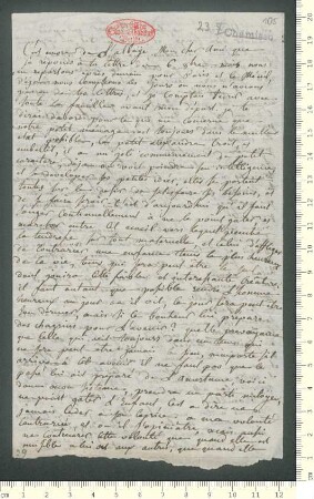 Brief von Hippolyte de Chamisso an Adelbert von Chamisso