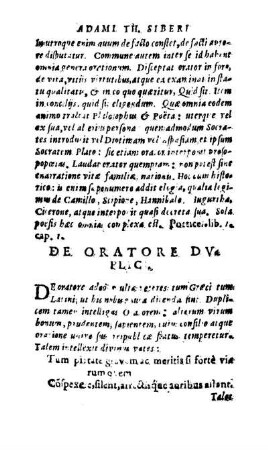 De Oratore Dvplici