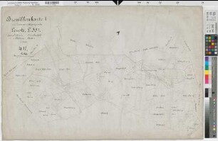 Dülmen (Dülmen), Zusammenlegung Leuste, Bl.3 Brouillonkarte I Flur 41,1