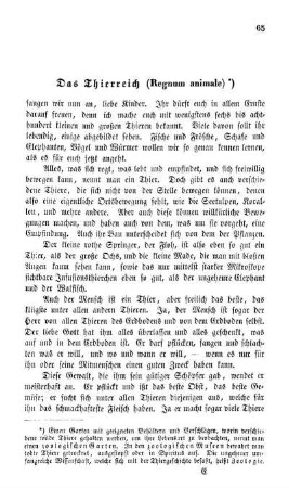 Das Thierreich (Regnum animale)