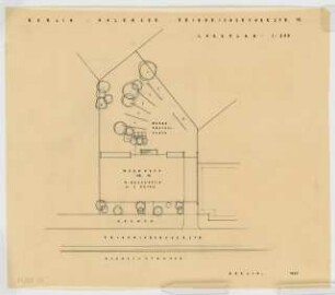 Wohnhaus Friedrichsruherstraße 13, Berlin-Halensee: Lageplan 1:200