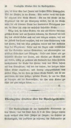 48-65 Theologische Studien über die Apostelgeschichte