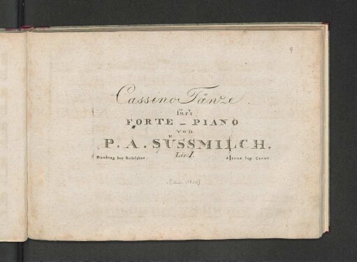 Liv. 1: Tänze fürs Fortepiano