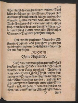 Vom Ehestande.
