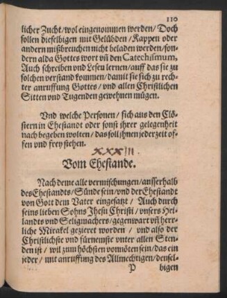 Vom Ehestande.