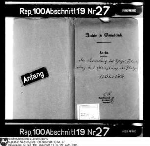 Dekorierung des Osnabrücker Schlosses sowie Pflasterung und Beleuchtung des Platzes
