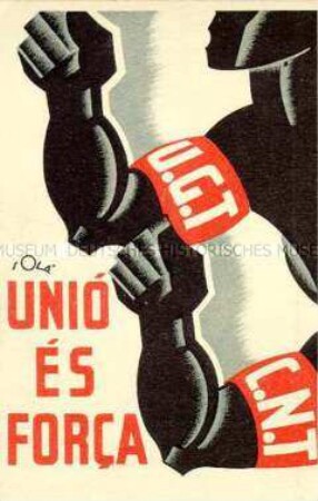 Republikanische Postkarte aus dem Spanischen Bürgerkrieg