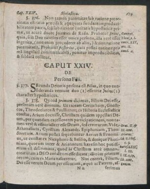 Caput XXIV. De Persona Filii.
