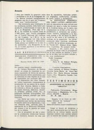 Las exposiciones
