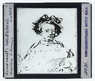 Rembrandt, Selbstbildnis (Zeichnung) (Rotterdam BvB R 108 (PK))