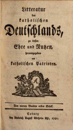 Litteratur des katholischen Deutschlands. 4. 1783