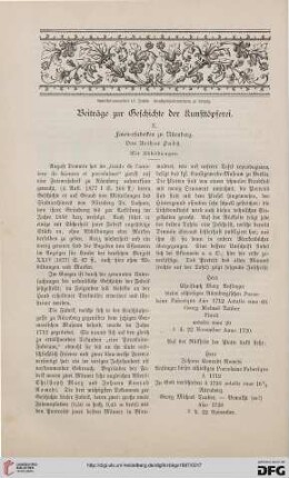 Beiträge zur Geschichte der Kunsttöpferei, [10]: Faiencefabriken zu Nürnberg