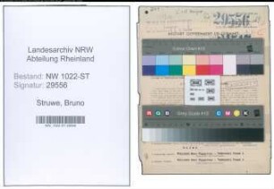 Entnazifizierung Bruno Struwe , geb. 21.10.1904 (Bahnbeamter)