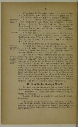II. Geschichte der römischen Republik