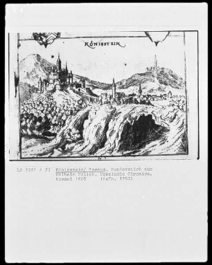 Stadtansicht von Königstein im Taunus, aus: Wilhelm Dilich, Hessische Chronica