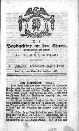 37. Stueck, 15. September 1851