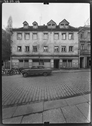 Meißen-Altstadt, Görnische Gasse 26. Wohnhaus mit Laden. Straßenfront