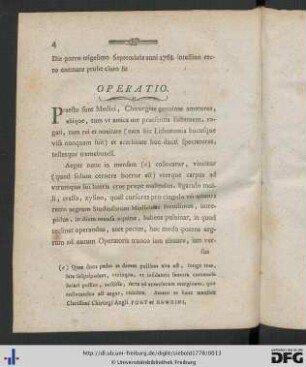 Operatio.