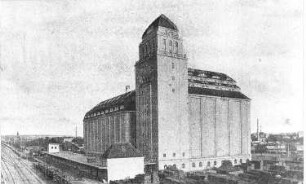 Dresden. Silospeicher von Bienerts Hafenmühle, Repro