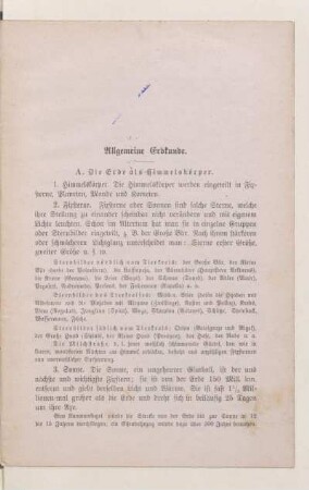 Allgemeine Erdkunde